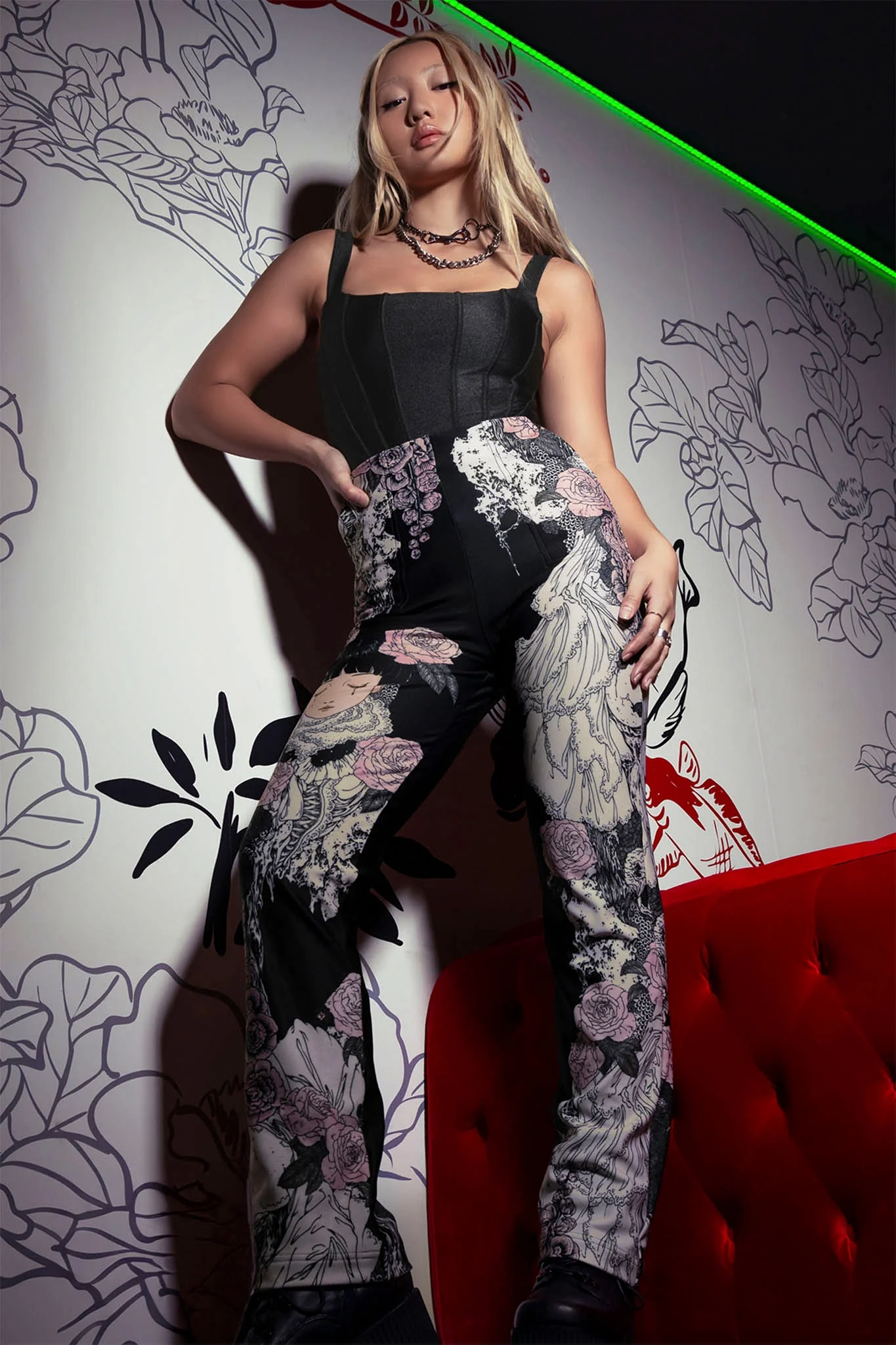 Burial Games High Waisted Straight Leg Pants - Image 2