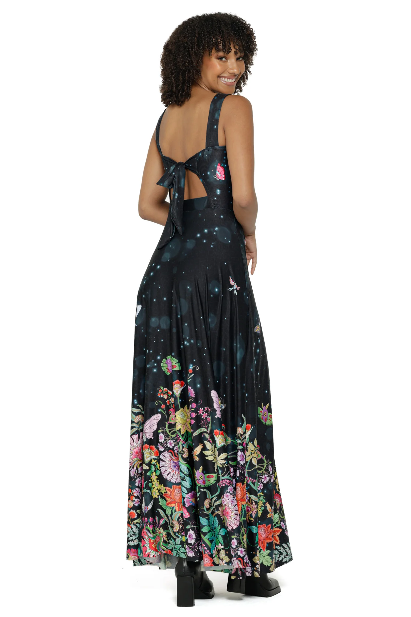 Butterfly Garden Bow Back Maxi Dress - Image 7