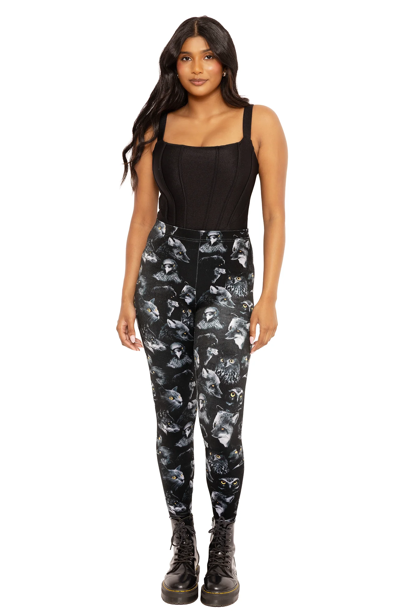 Familiars High Waisted Velvet Leggings - Image 3