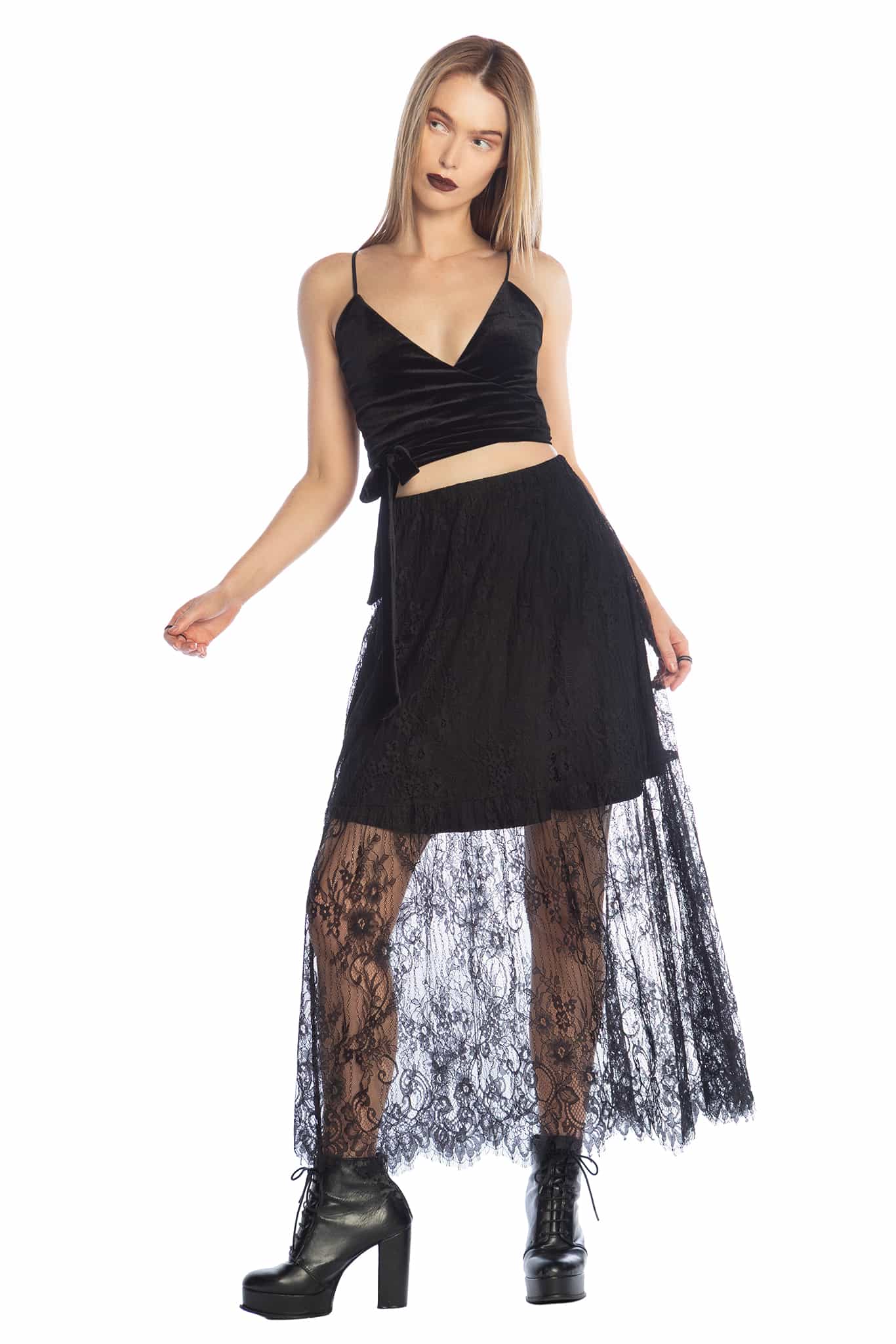 Gossamer Lace Maxi Skirt - Image 8