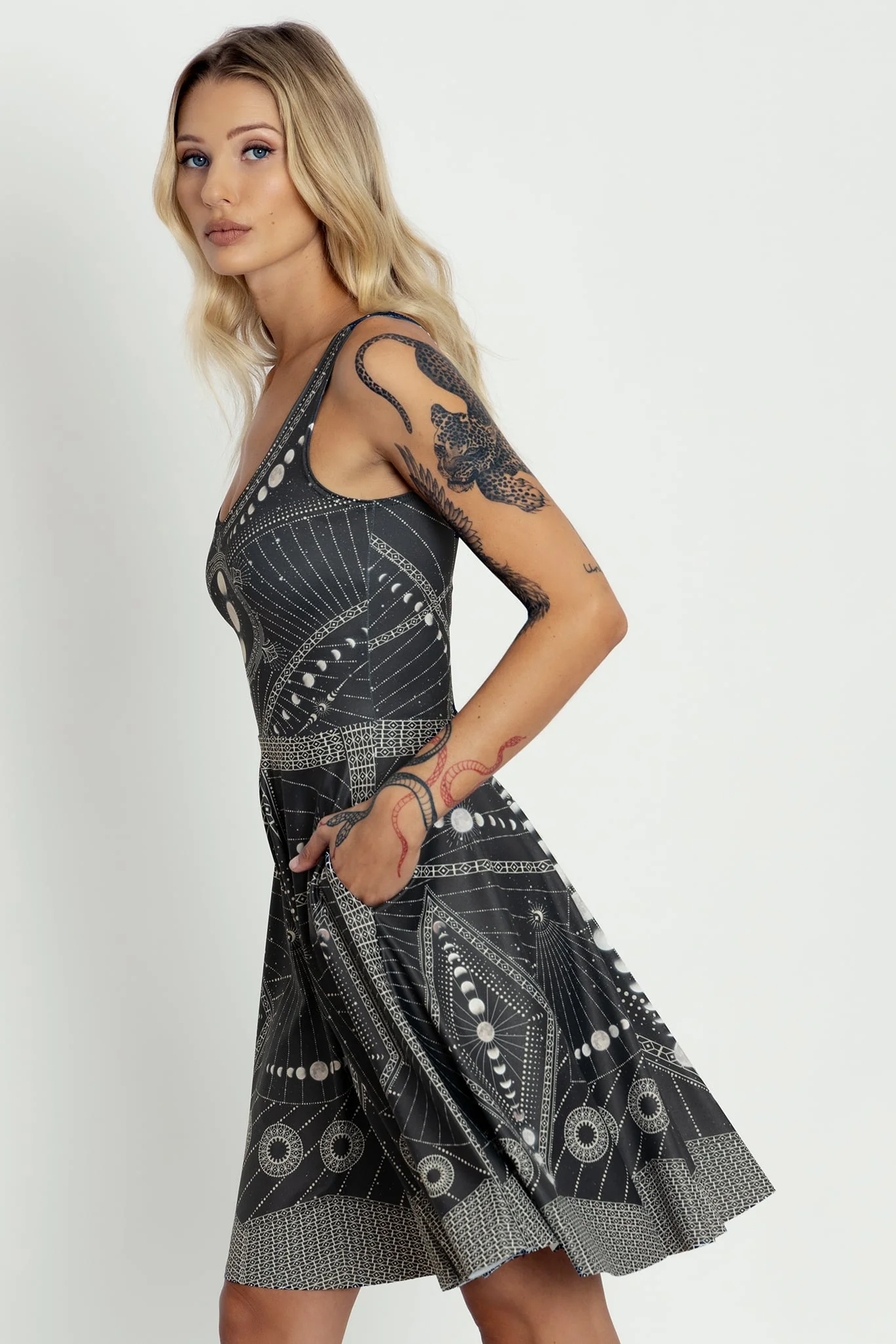 Moon Phases Scoop Longline Dress - Image 6