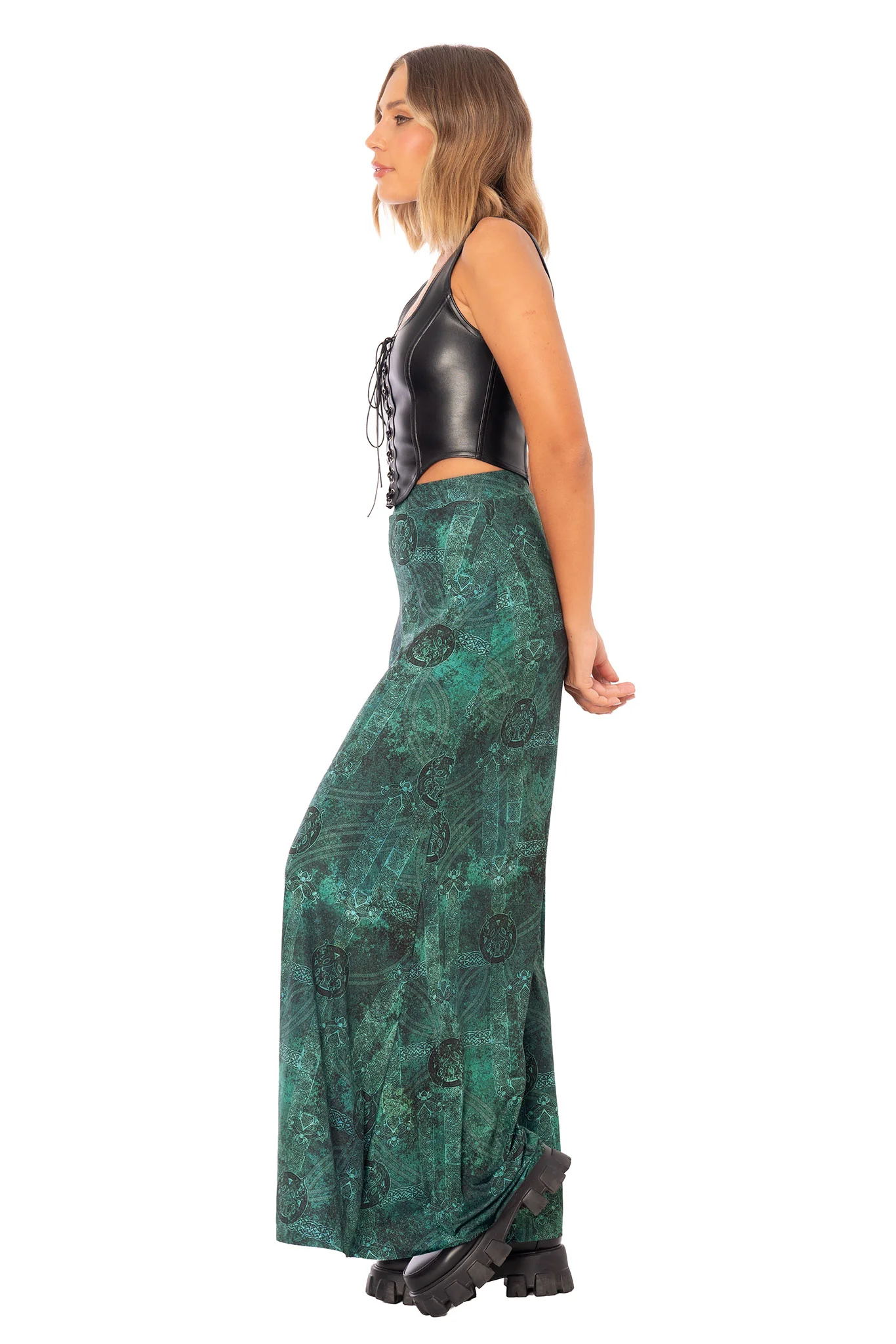 Moss Maiden Palazzo Pants - Image 4