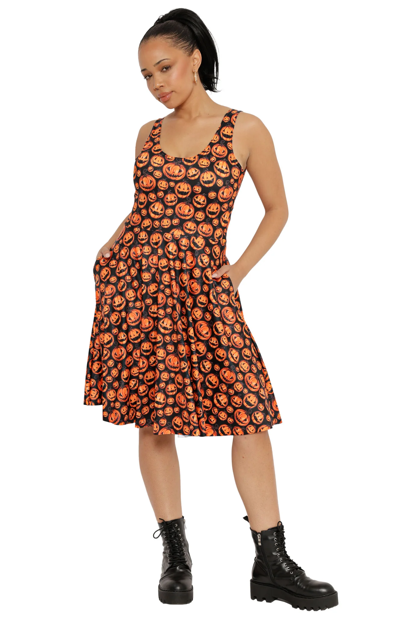 Pumpkins Scoop Longline Dress - Image 2