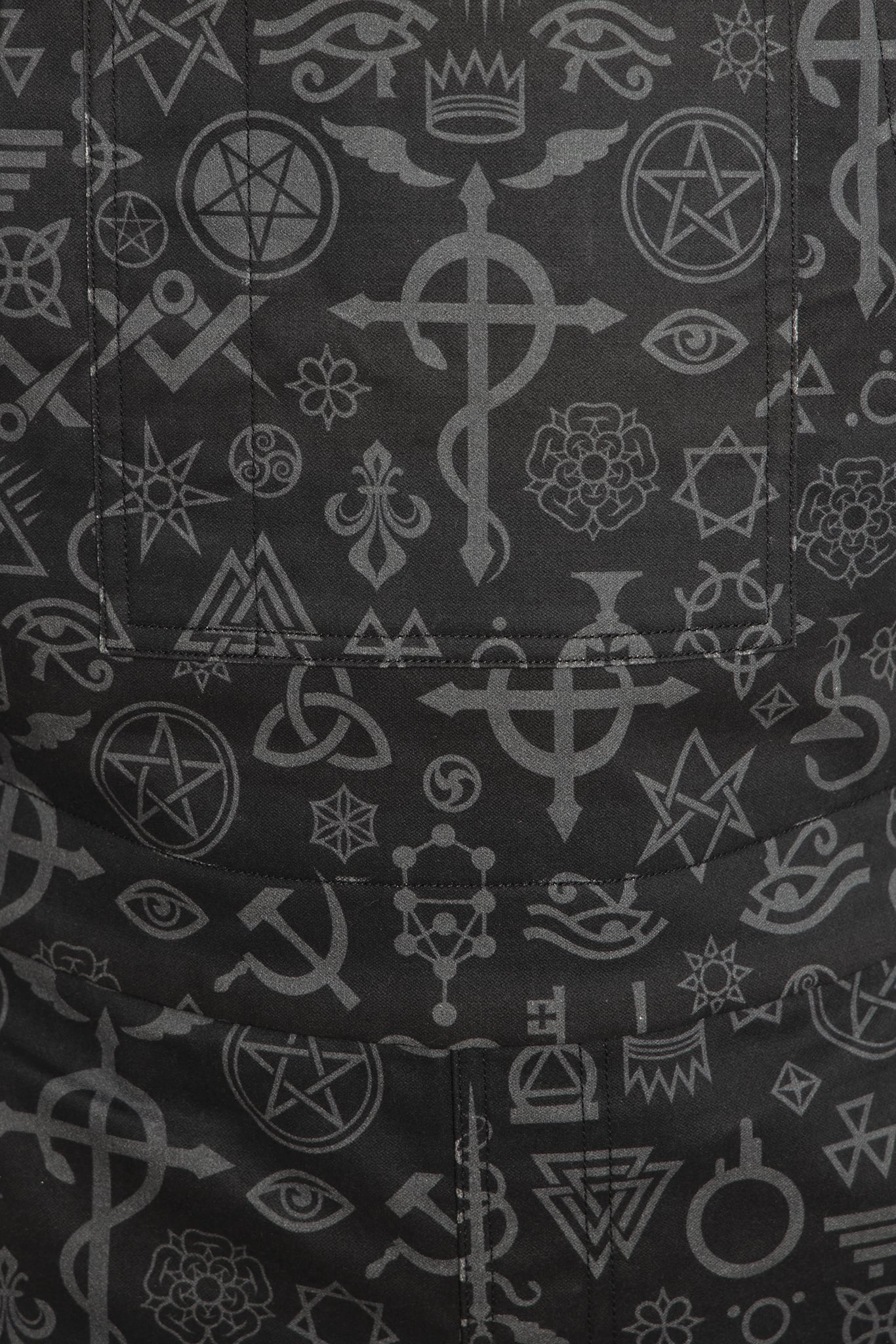 Secret Symbols Denim Overalls - Image 7