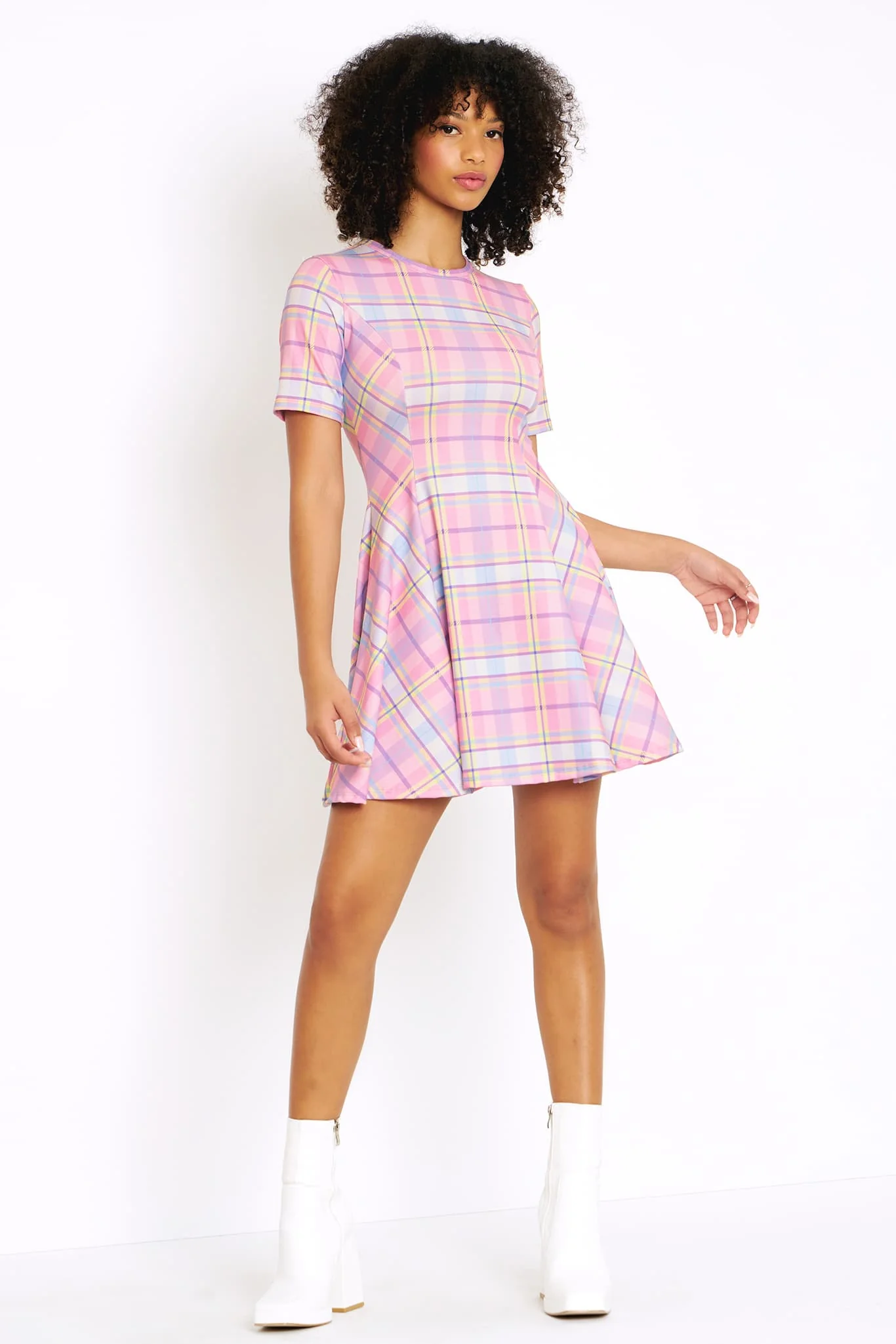 Tartan Candy Evil Tee Dress - Image 5